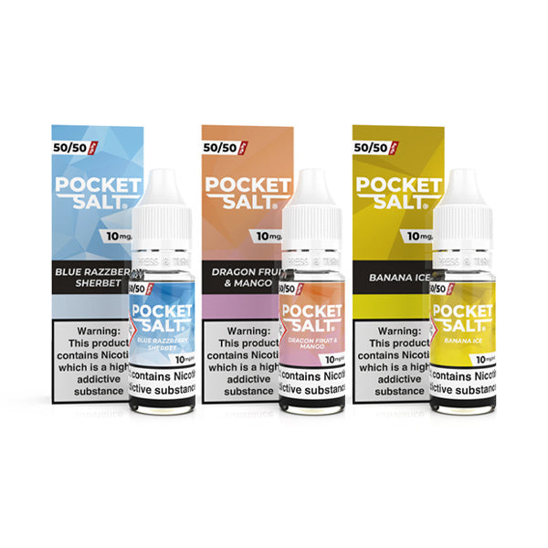 10mg Pocket Salts By Drip Hacks 10ml Nic Salt (50VG/50PG)