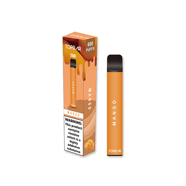 20mg Top Bar EE 600 Disposable Vape Device 600 Puffs