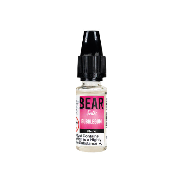 20mg Bear Flavours Vape 10ml Nic Salts (50VG/50PG)