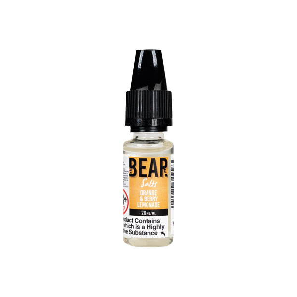 20mg Bear Flavours Vape 10ml Nic Salts (50VG/50PG)