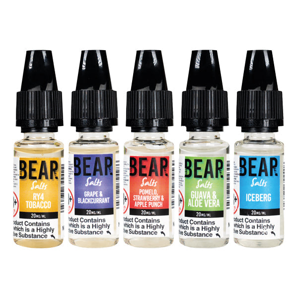 20mg Bear Flavours Vape 10ml Nic Salts (50VG/50PG)