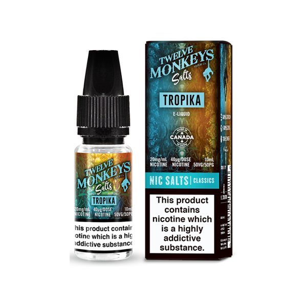 10mg Twelve Monkeys Classics 10ml Nic Salt (50VG/50PG)