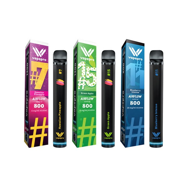 20mg Vapepro Disposable Vape Device 800 Puffs