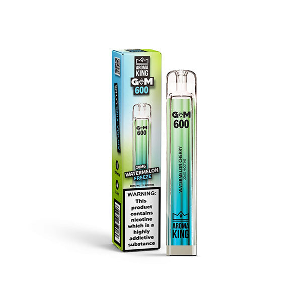 20mg Aroma King GEM 600 Disposable Vape Device 600 Puffs