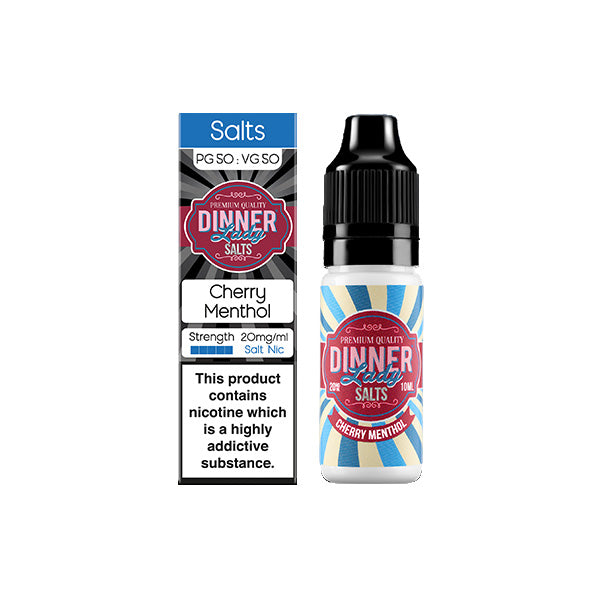 20mg Dinner Lady Menthol Salts 10ml Nic Salts (50VG/50PG)