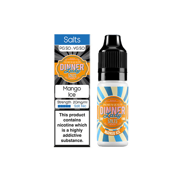 20mg Dinner Lady Ice Salts 10ml Nic Salts (50VG/50PG)