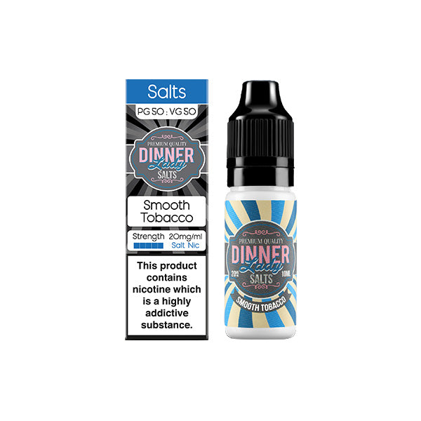 20mg Dinner Lady Tobacco Salts 10ml Nic Salts (50VG/50PG)