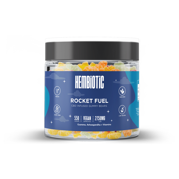 Hembiotic 2750mg Bulk CBD Gummy Bears - 550g