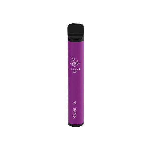 0mg ELF Bar 600 Disposable Vape Pod 600 Puffs