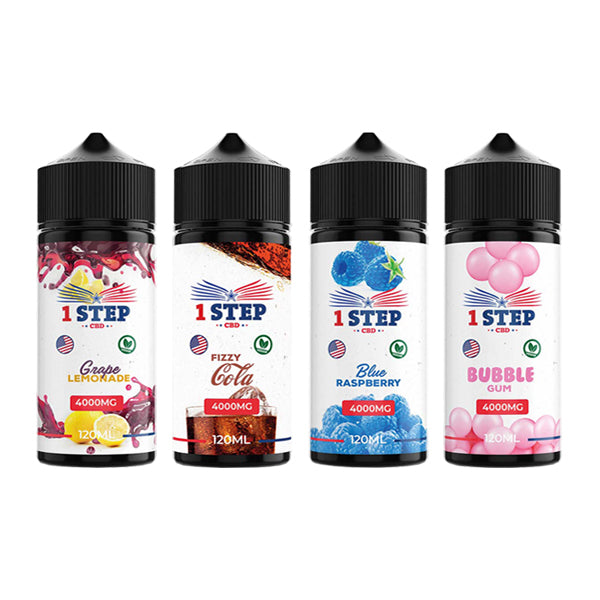 1 Step CBD 4000mg CBD E-liquid 120ml (BUY 1 GET 1 FREE)