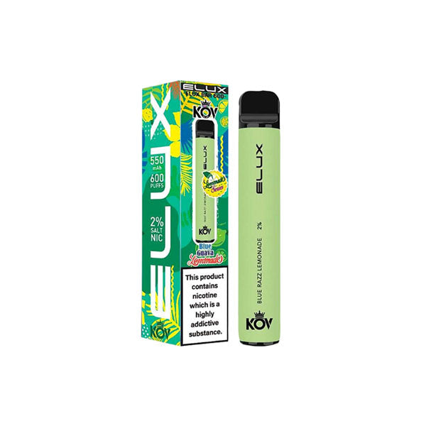 20mg Elux KOV Bar Lemonade Series Disposable Vape Device 600 Puffs