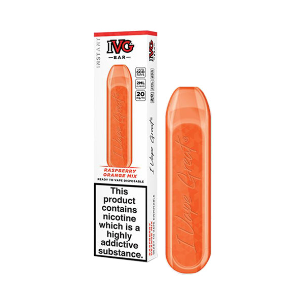 20mg I VG Bar 600 Puffs Disposable Vape