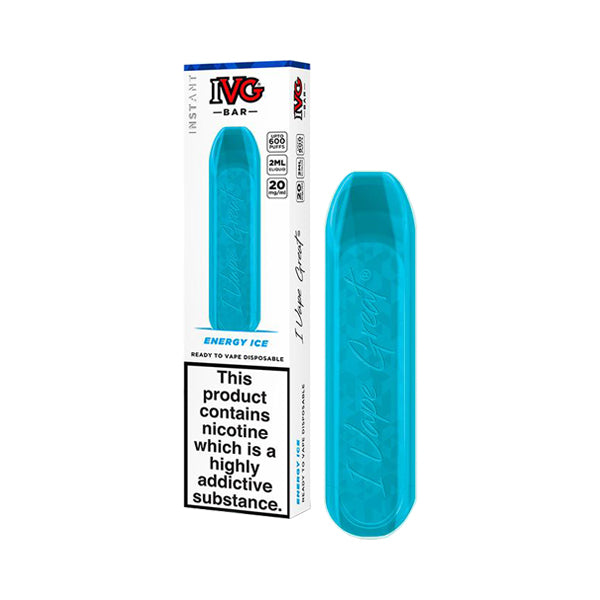 20mg I VG Bar 600 Puffs Disposable Vape