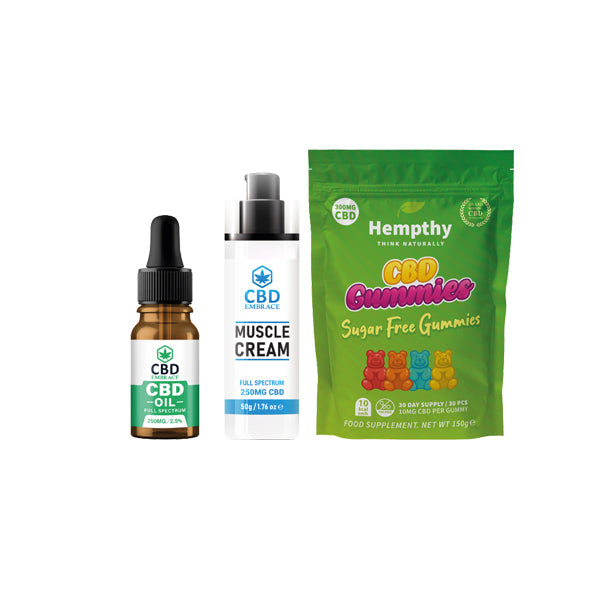 Hempthy CBD Sports Skincare CBD Gift Box - Christmas