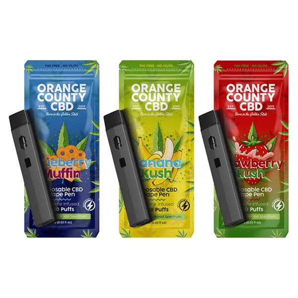 Orange County CBD 600mg CBD Disposable Vape - 1ml 300 Puffs