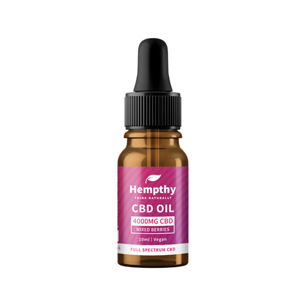 Hempthy 4000mg CBD Oil Full Spectrum Mixed Berries - 10ml