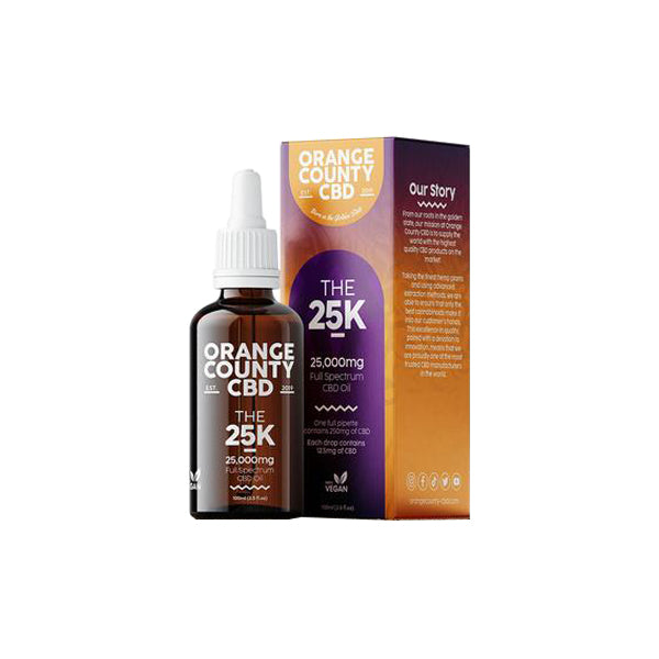 Orange County CBD 25000mg Full Spectrum CBD Oil - 100ml