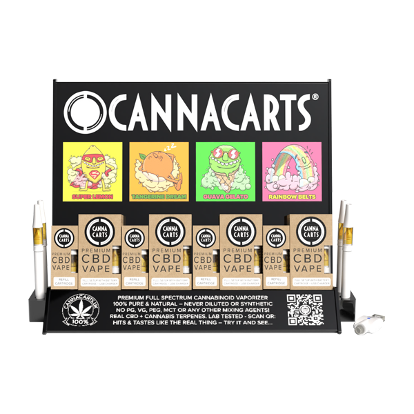 Cannacarts 420 POS Display Unit Set - 25 CBD Vapes