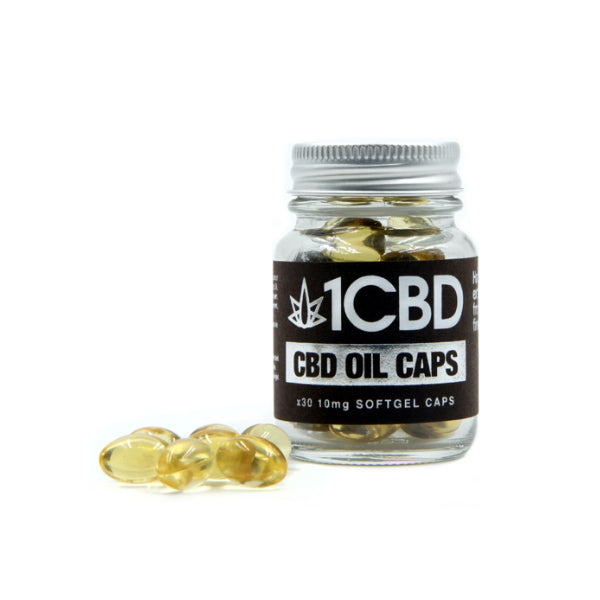 1CBD Soft Gel Capsules 10mg CBD 30 Capsules