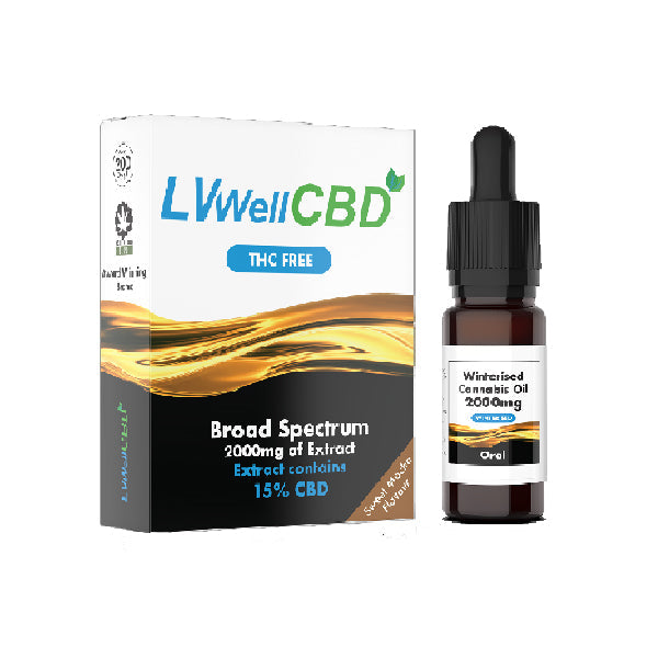 LVWell CBD 2000mg Winterised 10ml Hemp Seed Oil