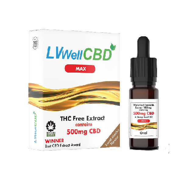 LVWell CBD 500mg 10ml Max Hemp Seed Oil