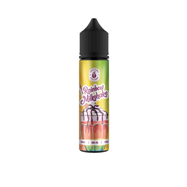 Juice N' Power Milkshake Range 50ml Shortfill 0mg (70VG/30PG)