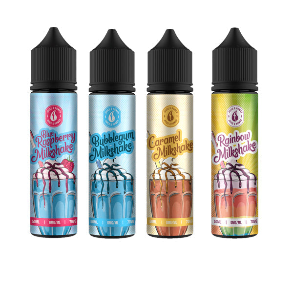 Juice N' Power Milkshake Range 50ml Shortfill 0mg (70VG/30PG)