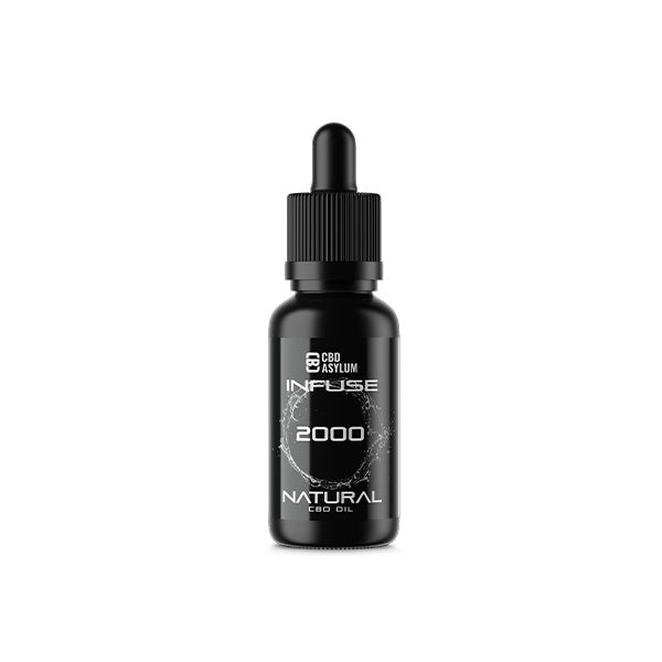 CBD Asylum Infuse 2000mg CBD Natural Oil - 30ml (BUY 1 GET 2 FREE)