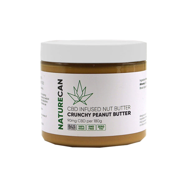 Naturecan 90mg CBD 180g Nut Butter Crunchy Peanut Butter