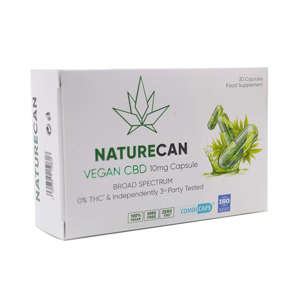 Naturecan 10mg Vegan CBD Capsules - 30 Caps