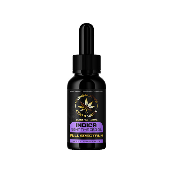 Herbaleyes 1500mg Full Spectrum CBD Indica Oil - 30ml