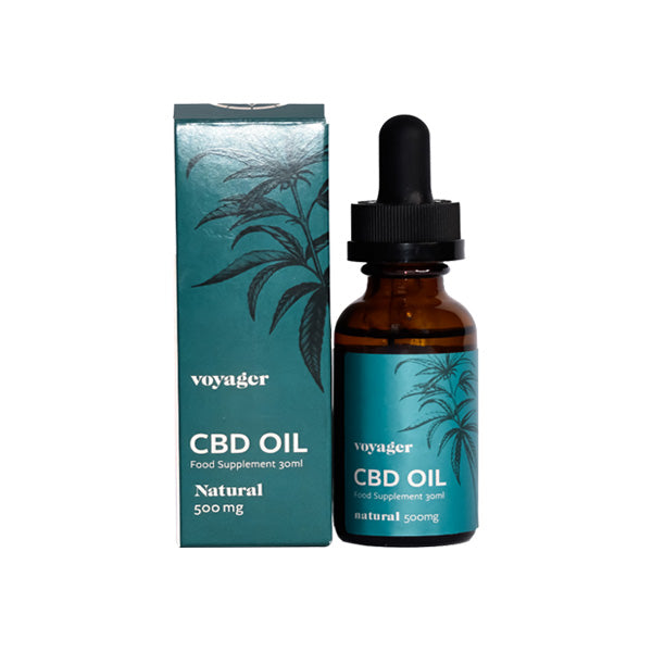 Voyager 500mg CBD Natural Oil - 30ml