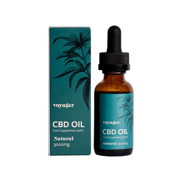 Voyager 3000mg CBD Natural Oil - 30ml