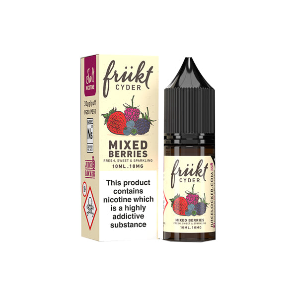 20mg Frukt Cyder 10ml Flavoured Nic Salts (50VG/50PG)