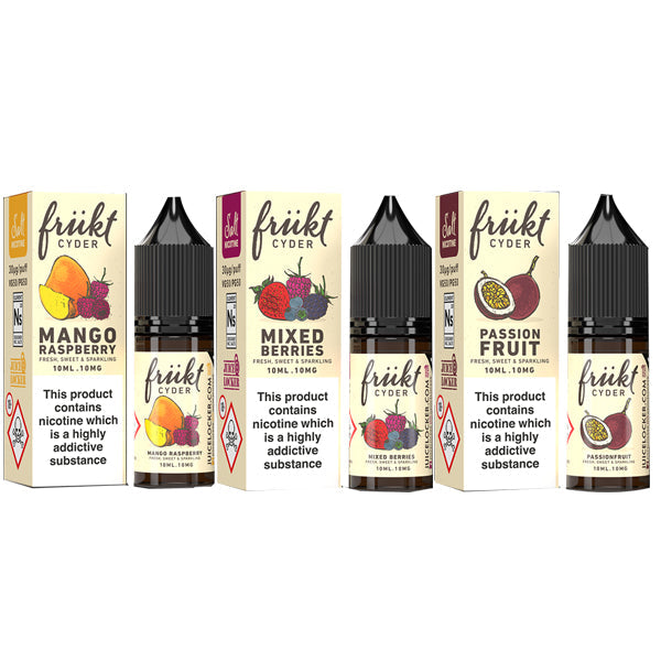 20mg Frukt Cyder 10ml Flavoured Nic Salts (50VG/50PG)