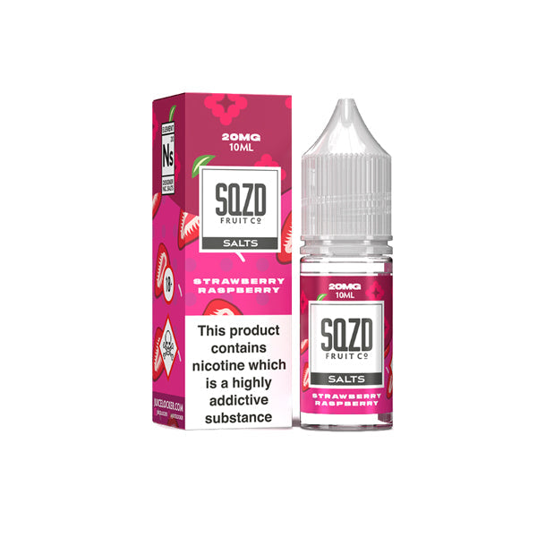 20mg Sqzd Flavoured Nic Salts 10ml (50VG/50PG)