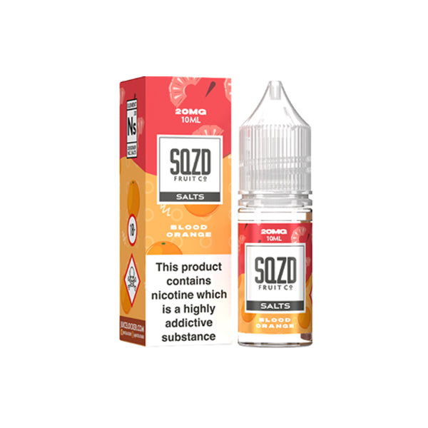 20mg Sqzd Flavoured Nic Salts 10ml (50VG/50PG)