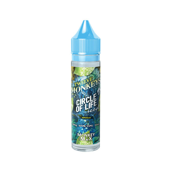 Twelve Monkeys Ice Age 50ml Shortfill 0mg (70VG/30PG)