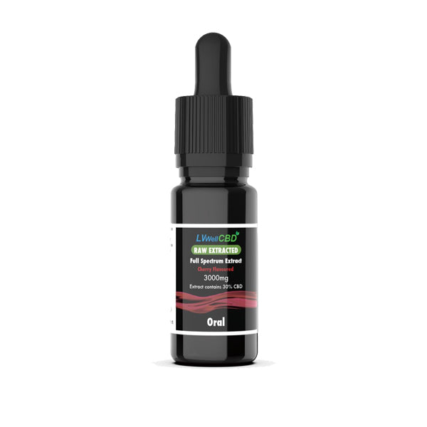 LVWell CBD 3000mg Raw Cherry Oral Drops - 10ml