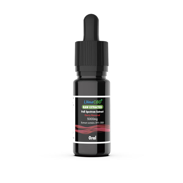 LVWell CBD 5000mg Raw Cherry Oral Drops - 10ml