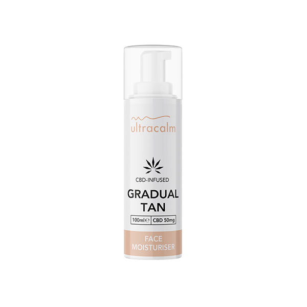 Ultracalm 50mg CBD Gradual Tan Moisturiser Face 100ml Watermelon (BUY 1 GET 1 FREE)