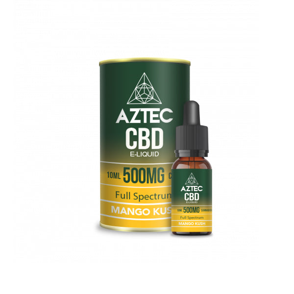 Aztec CBD 500mg CBD Vaping Liquid 10ml (50PG/50VG)