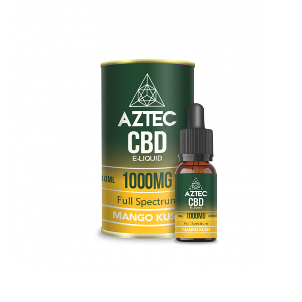 Aztec CBD 1000mg CBD Vaping Liquid 10ml (50PG/50VG)