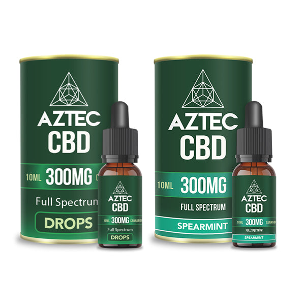 Aztec CBD Full Spectrum Hemp Oil 300mg CBD 10ml