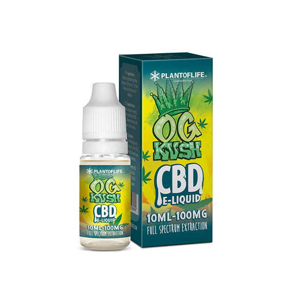 Plant Of Life 100mg CBD Vaping Liquid 10ml (50PG/50VG)