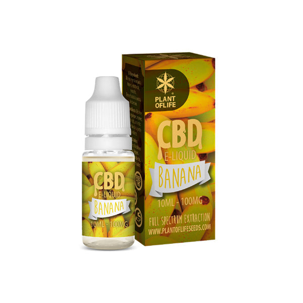 Plant Of Life 100mg CBD Vaping Liquid 10ml (50PG/50VG)