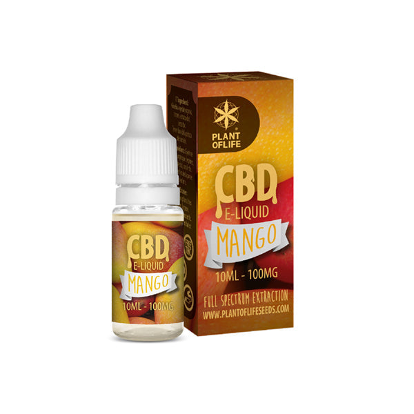 Plant Of Life 100mg CBD Vaping Liquid 10ml (50PG/50VG)