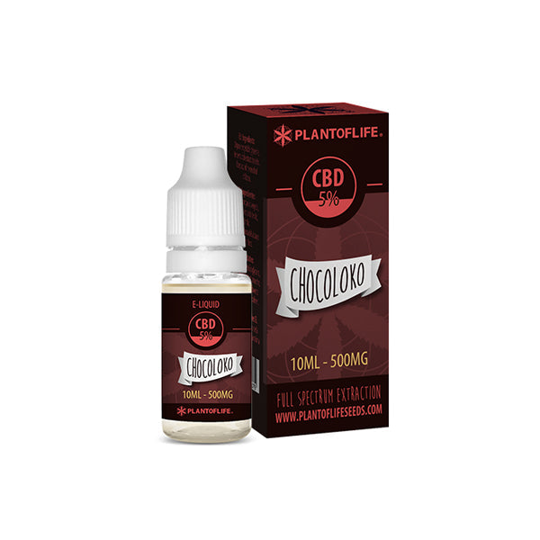 Plant Of Life 500mg CBD Vaping Liquid 10ml (50PG/50VG)