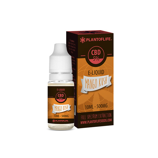 Plant Of Life 500mg CBD Vaping Liquid 10ml (50PG/50VG)