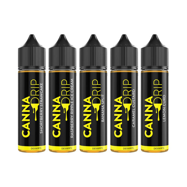 Canna Drip 1000mg CBD Desserts 50ml Shortfill 0mg (50VG/50PG)